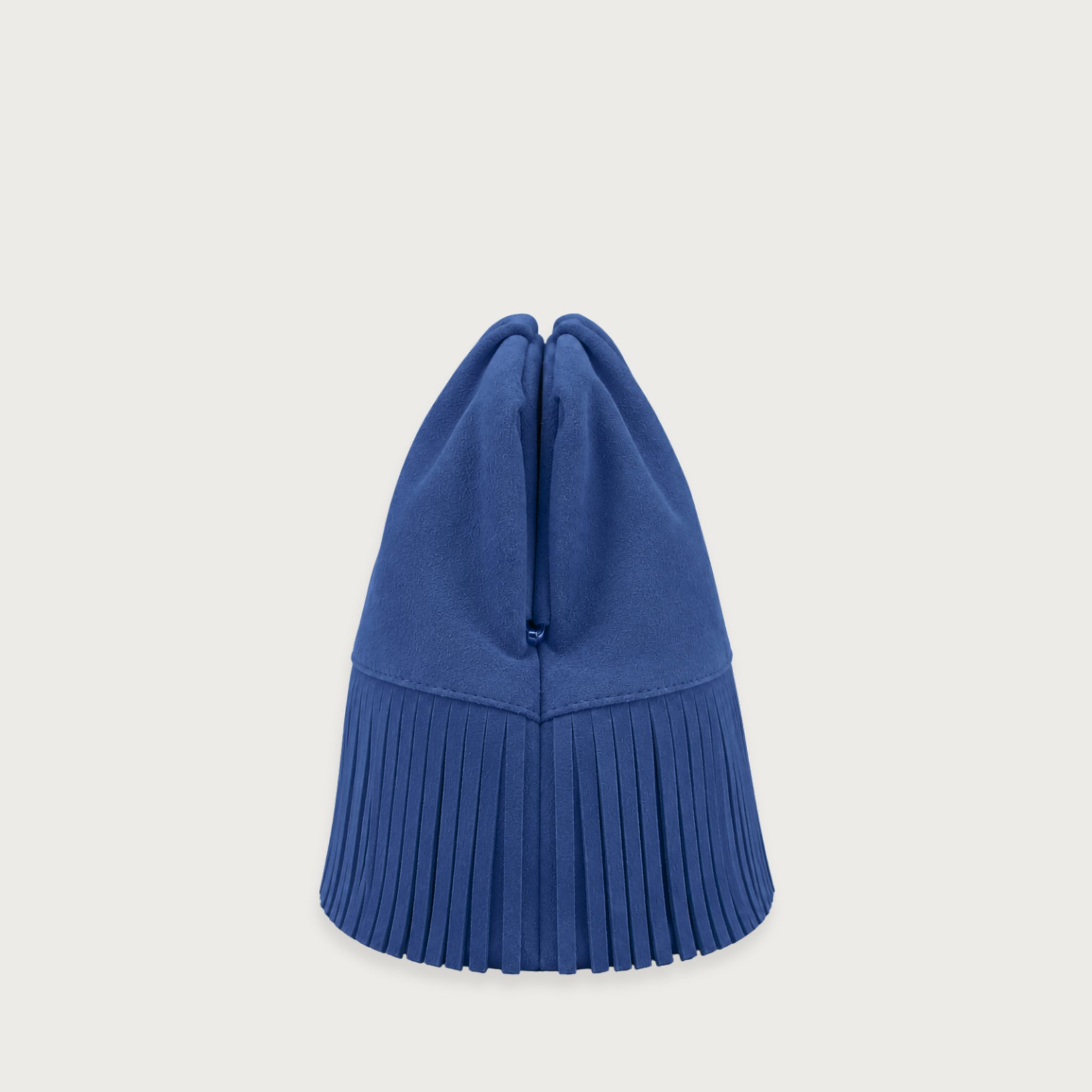 The Plume Clutch in Cobalt Blue Suede